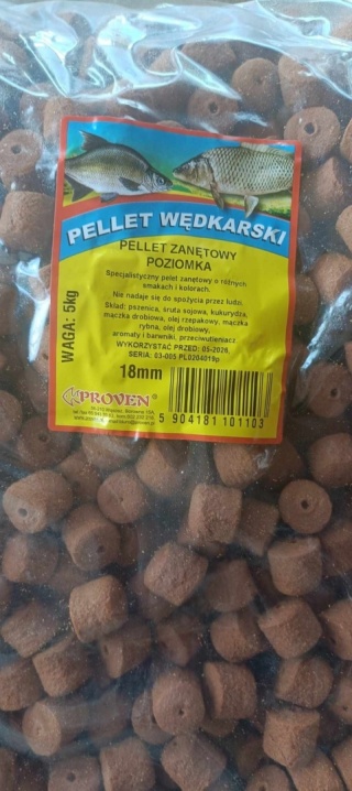 Pellet Poziomka 5 kg, 18 mm
