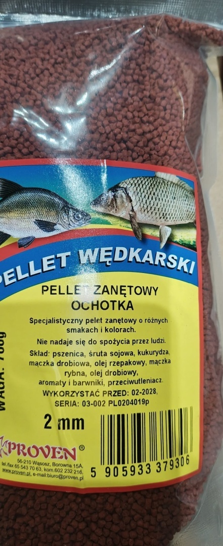 Pellet ochotka 700g, 2 mm