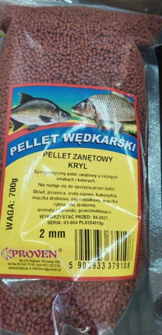 Pellet kryl 700g, 2 mm