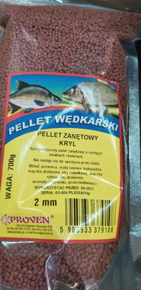 Pellet kryl 700g, 2 mm