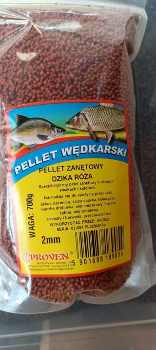 Pellet dzika róża 700g, 2 mm