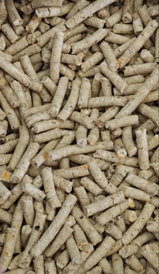 Pellet groch - kukurydza 1kg, 6 mm
